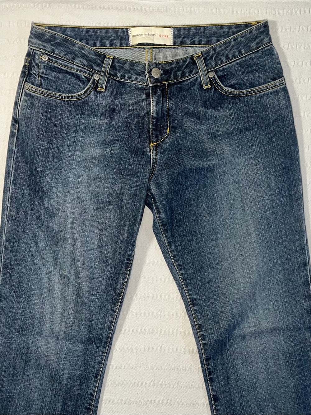 Paper Denim & Cloth Jean Women Low Rise Raw Denim 29x30 Made in USA Y2K - Picture 3 of 6